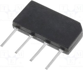 GBS4A-DIO, Диодный мост: однофазный, Urmax: 50В, If: 4А, Ifsm: 80А, V: плоские