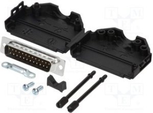 MHDPPK25-DB25P-K, Разъем D-Sub; PIN: 25; вилка; "папа"; прямой; пайка; на провод MHDPPK25-DB25P-K, Разъем D-Sub; PIN: 25; вилка; "папа"; прямой; пайка; на провод