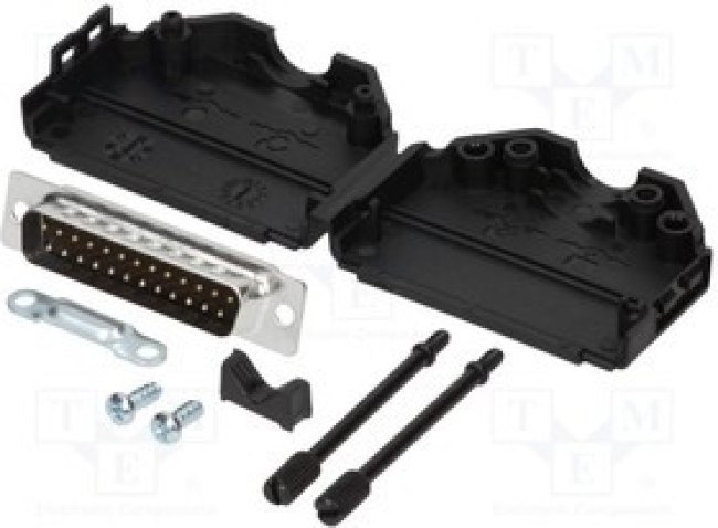 MHDPPK25-DB25P-K, Разъем D-Sub; PIN: 25; вилка; "папа"; прямой; пайка; на провод MHDPPK25-DB25P-K, Разъем D-Sub; PIN: 25; вилка; "папа"; прямой; пайка; на провод
