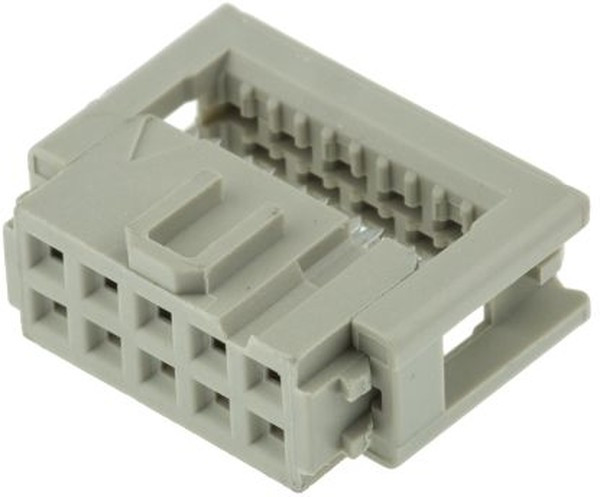 09185107803, 10-Way IDC Connector Socket for Cable Mount, 2-Row