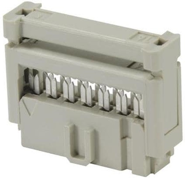 09185107803, 10-Way IDC Connector Socket for Cable Mount, 2-Row