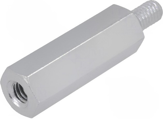 TFM-M3X15/DR224, Дистанцирующая стойка с резьбой, Внутр.резьба M3, 15мм, сталь