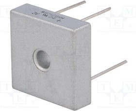 MMB2505W, Диодный мост: однофазный, Urmax: 50В, If: 25А, Ifsm: 400А, MMB-25W