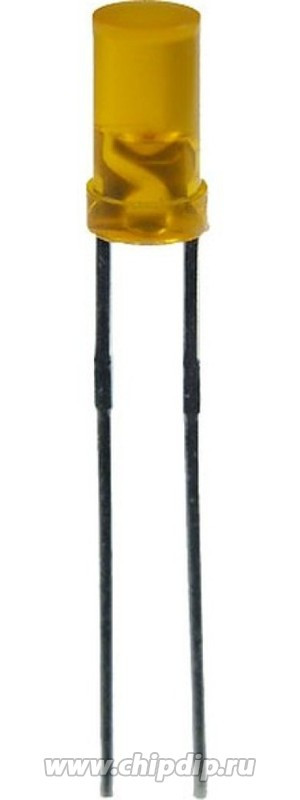 L-424EDT, Светодиод 3мм/оранжевый/625нм/ 3-5мкд/цилиндр/100°