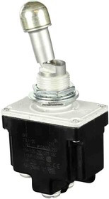 2TL1-2G, Рычажный переключатель, Выкл.-Вкл., DPST, Без Подсветки, Military-Grade TL Series, Панель, 20 А