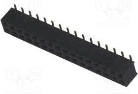 ZL266-32DG, Гнездо, штыревой, "мама", PIN 32, вертикальный, 2мм, SMT, 2x16 ZL266-32DG, Гнездо, штыревой, "мама", PIN 32, вертикальный, 2мм, SMT, 2x16