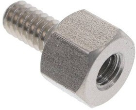 4671-2520-SS, Standoff Hex M/F 1/4-20-THD Stainless Steel Plain