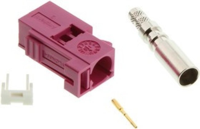 FA1-NHSJ-C04-6, RF COAXIAL, FAKRA JACK, 50 OHM, CABLE