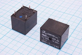 Реле 24В, SRD-S-124D, 7A,250V,28V; №7659 реле 24В\\SRD-S-124D\ 7A,250V,28V