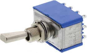 5666A9, Toggle Switch, Panel Mount, On-On, 4PDT, Solder Terminal