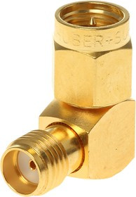 53_SMA-50-0-2/111_NE, RF Adapters - In Series SMA plug(m) to SMA jack(f) right angle