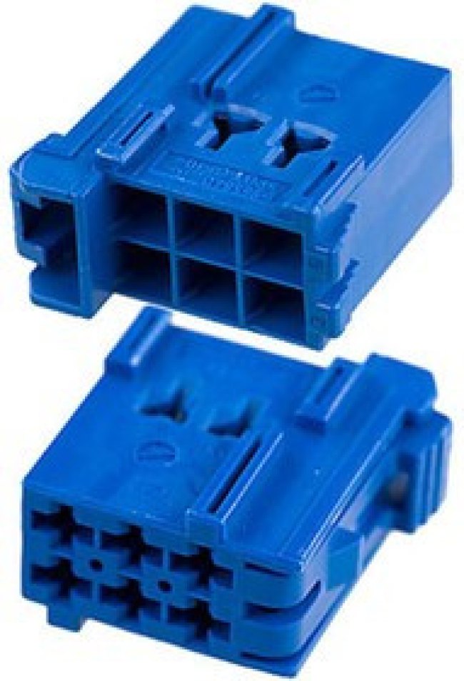 1-965640-1, Timer Connectors 6 контактов шаг 5мм синий