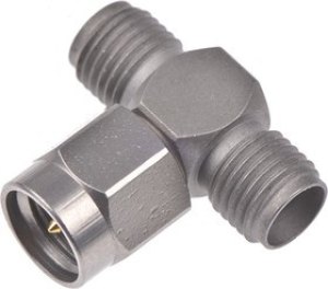R125780001, Tee 50 RF Adapter SMA Plug to SMA Socket 18GHz R125780001, Tee 50 RF Adapter SMA Plug to SMA Socket 18GHz