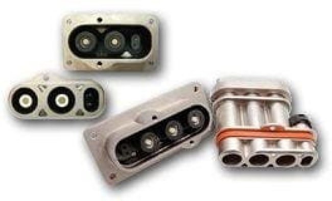 10-643756-001, Automotive Connectors Flange gasket 400amp 2way, receptacle