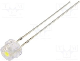 OSW44P56A1A, LED; 4.8mm; white cold; 2500?3000mcd; 100°; Front: convex; 2.7?3.4V