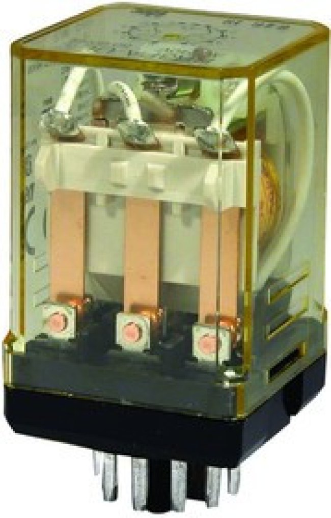 RR3PA-UDC24V, RELAY, 3PDT, 120VAC, 30VDC, 10A