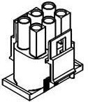 MX-42021-06A, Вилка, Разъем MLX, MLX, "папа" / "мама", PIN 6, без контактов