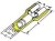 19600-1306, Terminals FREC DSC 2X16 250X032 NYL YEL
