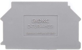 D-TUR-4-HESI, Изолятор торцевой для клеммы TUR-4-HESI