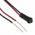 558-0201-003F, LED Panel Mount Indicators GREEN DIFUSED T1 6" LEADS