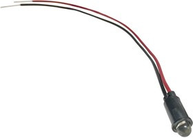 559-6104-003F, PANEL INDICATOR, 6.35MM, RED, 24VDC