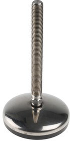 A105/024, M16 Stainless Steel Adjustable Foot, 1000kg Static Load Capacity 3.5° Tilt Angle