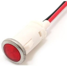 FL1P-12QW-2-R2V, LED Panel Mount Indicators LED RED 12MM SNAP 2VAC/DC FL1P-12QW-2-R2V, LED Panel Mount Indicators LED RED 12MM SNAP 2VAC/DC