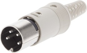 930015517 MAS 40, MAS 4 Pole Miniature Din Plug, 4A, 34 V ac/dc IP30, Male, Cable Mount