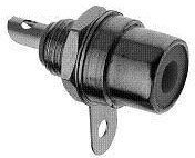 BPJF01AUX, RCA Phono Connectors FRONT MT JACK BLACK