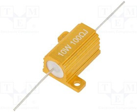 AHP10W-100RJ, Резистор: проволочный; с радиатором; 100Ом; 10Вт; ±5%; 50ppm/°C