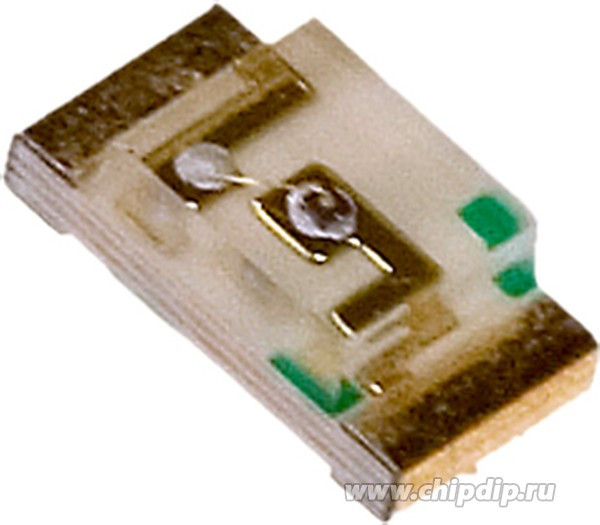 KPC-3216CGCK, Светодиод smd 3,2х1,6мм/зеленый/570нм/ 10-50мкд/прозрачный/120°