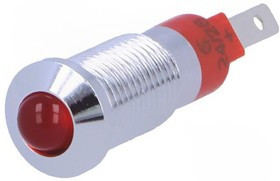 SMQD 08014, Индикат.лампа: LED, выпуклый, 24-28ВDC, Отв: d8,2мм, IP40, металл SMQD 08014, Индикат.лампа: LED, выпуклый, 24-28ВDC, Отв: d8,2мм, IP40, металл