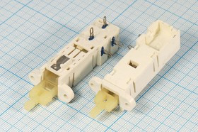 Переключатель кнопочный TV, 220В, 4.0А, ON-OFF, контакты 4C, ME4C