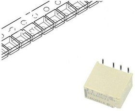 FTR-B4GA003Z-B05, Реле электромагнитное, субминиатюрное, DPDT, 2A, U