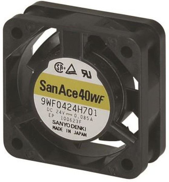 9WF0424H6D01, DC Fans DC Axial Fan, 40x40x20mm, 24VDC, Oil Proof, Locked Rotor Sensor