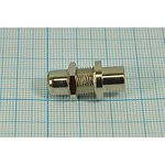 Переходник гнездо RCA на гнездо RCA на панель, № 10321 гн RCA-гн RCA \пан\Au\\флан М10\\переходник