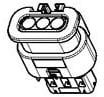 1-1670917-1, Automotive Connectors 3POS MCON-1.2 REC HSG ASSY