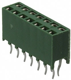 215309-7, 2X7P HV100 REC CON. TE, 8.5MM