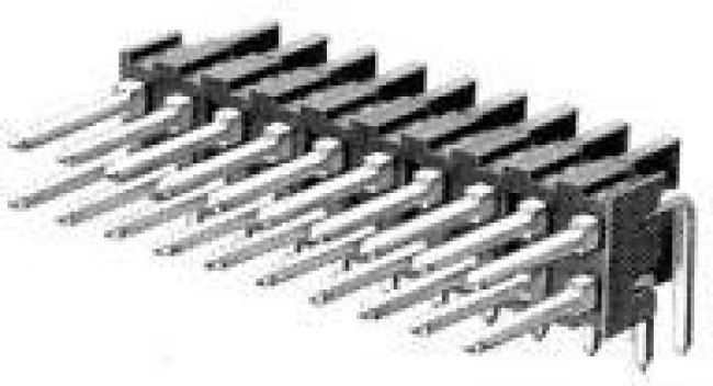 87230-4, Headers &amp; Wire Housings UNSHRD R.A. DUAL 8P