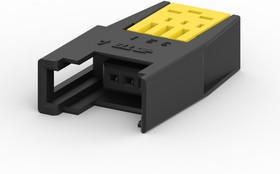 1746741-3, Прямоугольный разъем питания, 3 контакт(-ов), RITS, Обжим, 2 мм, Гнездо