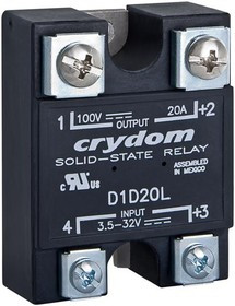 D1D07L, Solid State Relays - Industrial Mount 7A 100VDC DC
