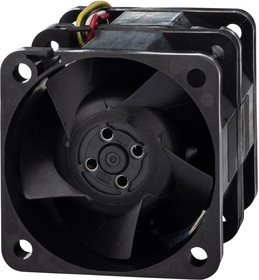 04056EA-12R-EUB-2, DC Fans Tubeaxial Fan, 40x40x56mm, 12VDC, 30.3CFM, 15.6W, Flange, Ball, 4 Wire, Tach/PWM