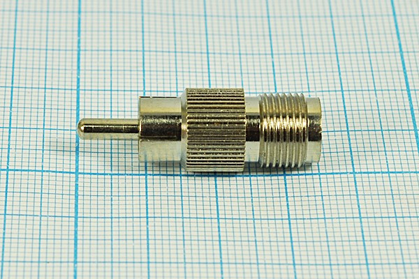 Разъем RCA вилка - разъем TNC розетка, металл