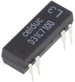 D31C7100, Герконовое реле, SPDT, 24 В DC, Серия D31C, Сквозное Отверстие, 2.15 кОм, 250 мА
