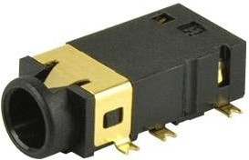 SJ2-35954C-SMT-TR, Phone Connectors 3.5mm Audio Jack SMT 4conductr Ring swtc