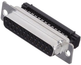 184A025-292L001, D-Sub Standard Connectors 25P FEM FLAT RIBBON IDC, GOLD FLASH