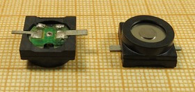 Зуммер магнитоэлектрический без генератора, 12x12x6, напряжение 1.5В, сопротивление 15 Ом, частота 2