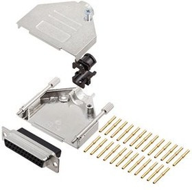 6355-0050-13, DB-25 Socket D-Sub Connector Kit, Steel
