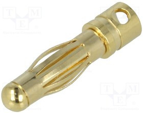GC4010-M, Вилка, "банан" 4мм, 32А, неизолированный, 0,55мОм, 12AWG