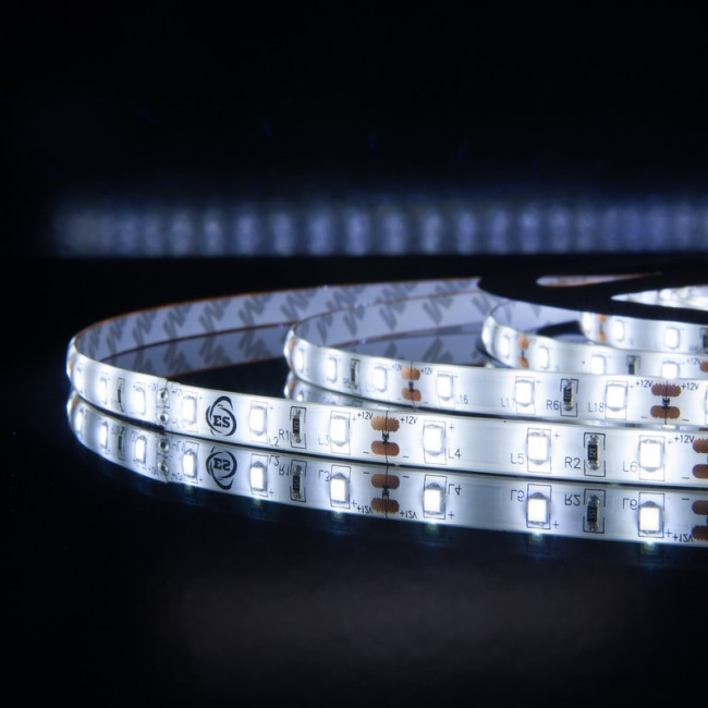 2835 12V 60Led 4,8W IP65 / Лента светодиодная 60Led 4,8W IP65 6500K холодный белый 2835 12V 60Led 4,8W IP65 / Лента светодиодная 60Led 4,8W IP65 6500K холодный белый